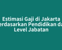 Estimasi Gaji di Jakarta Berdasarkan Pendidikan dan Level Jabatan