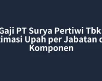 Gaji PT Surya Pertiwi Tbk: Estimasi Upah per Jabatan dan Komponen