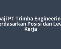 Gaji PT Trimba Engineering Berdasarkan Posisi dan Level Kerja