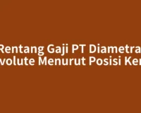 Rentang Gaji PT Diametral Involute Menurut Posisi Kerja