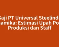 Gaji PT Universal Steelindo Dinamika: Estimasi Upah Posisi Produksi dan Staff