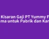 Cek Kisaran Gaji PT Yummy Food Utama untuk Pabrik dan Kantor